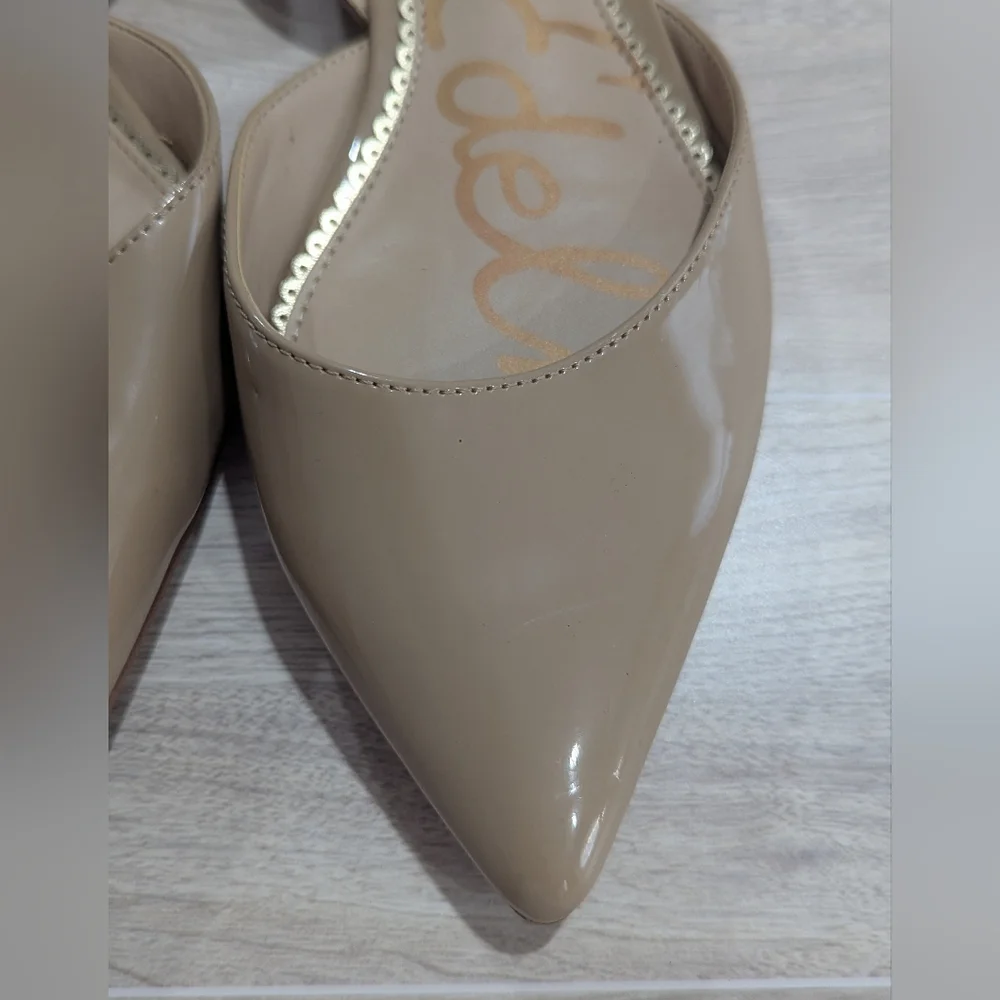 Sam Edelman Oatmeal Tan Beige Rodney d’Orsay flats Size 8.5 EU 38.5 *Flaws - Picture 3 of 11